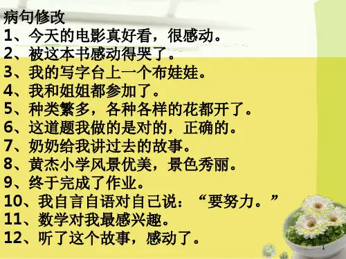 三年级句式训练PPT优秀资料