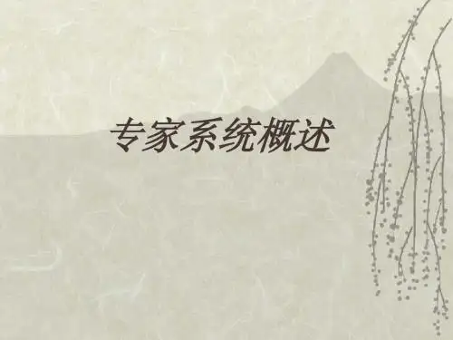专家系统概述