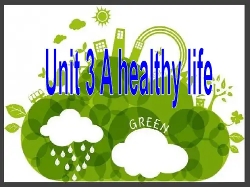 人教版高中英语选修6Unit 3 A healthy life Learning about language课件(共19张PPT)