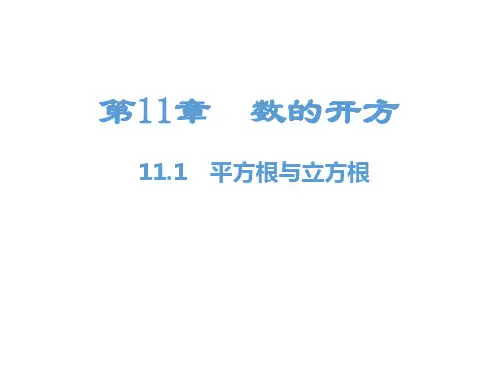 最新八年级上册数学精品课件第11章 数的开方