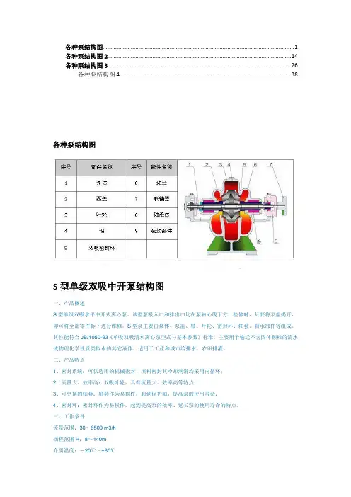 各种泵结构图