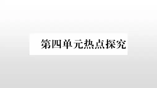 人教部编版九年级道德与法治上册作业课件-第四单元热点探究