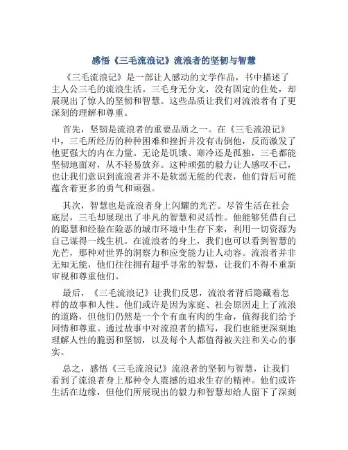 感悟《三毛流浪记》流浪者的坚韧与智慧