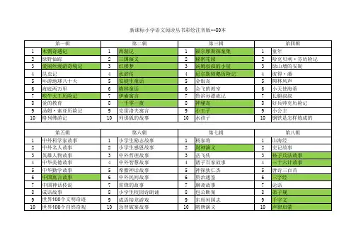 新课标小学语文阅读丛书彩绘注音版