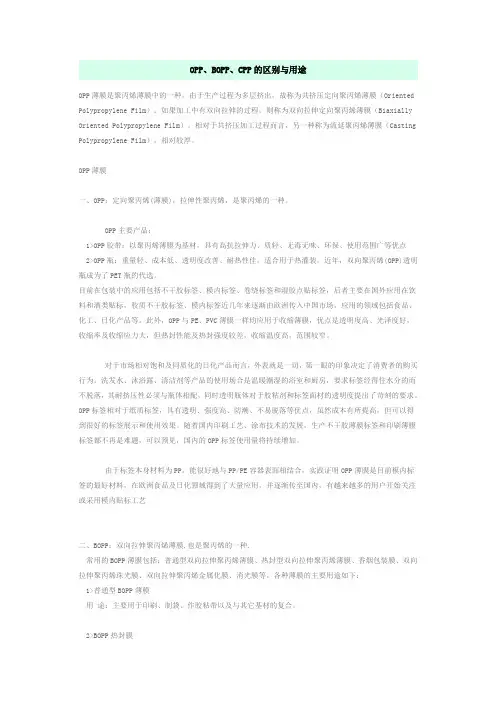 CPPOPPBOPP区别