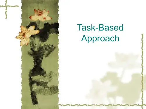 task-based approach (introduction)