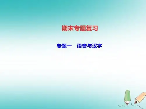 九年级语文上册专题一语音与汉字讲义(新人教版).ppt