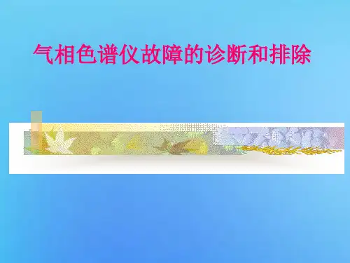 气相色谱仪器故障的诊断与排除