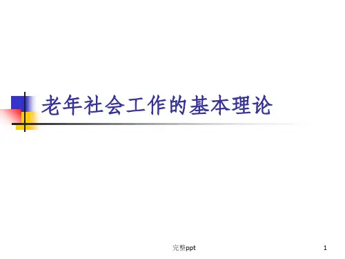 老年社会工作的基本理论