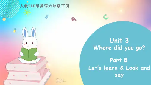 人教PEP版六年级英语下册Unit 3 Part B 第二课时 教学课件完整版