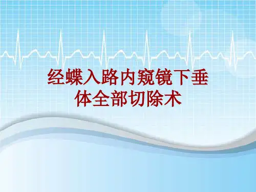 手术讲解模板：经蝶入路内窥镜下垂体全部切除术