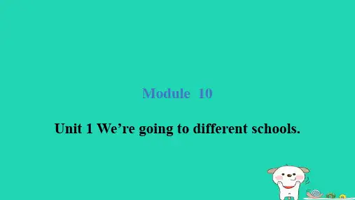 2024六年级英语下册Module10Unit1课件外研版三起