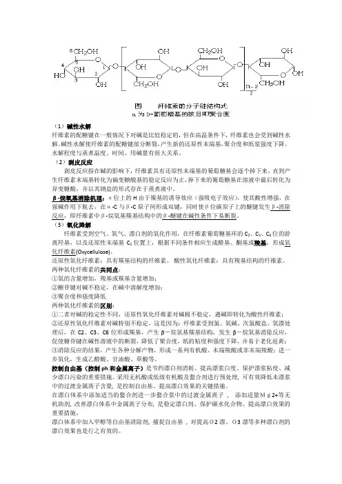 纤维素化学考点复习