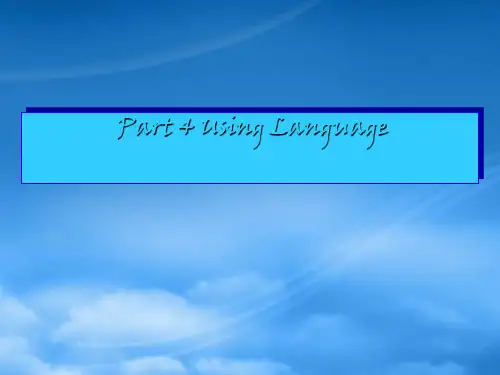 高中英语 Unit3 computers词汇导练Part4 Using language课件 新人教