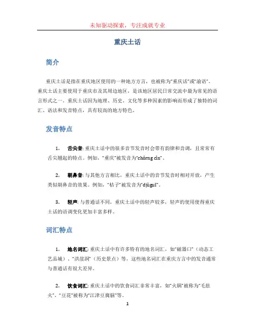 重庆土话文档