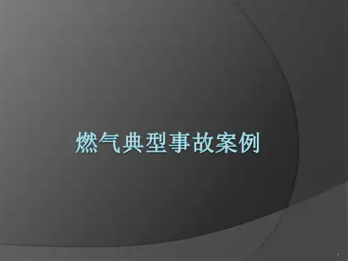 燃气典型事故案例ppt课件