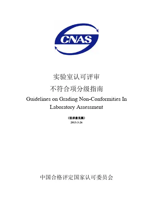 不符合项分级指引