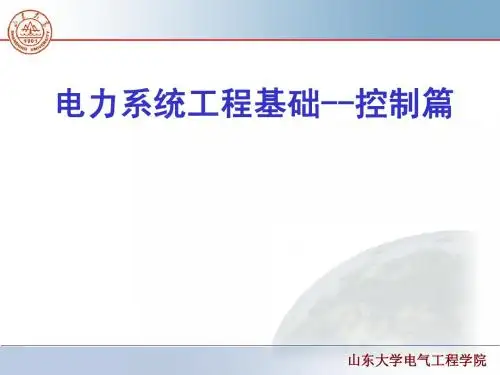 《电力系统工程基础》(控制篇)