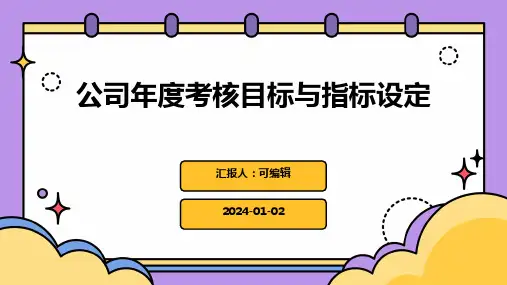公司年度考核目标与指标设定