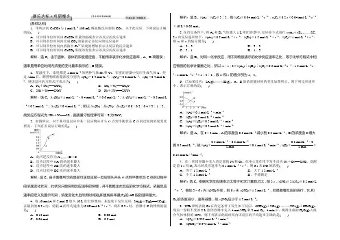 2021高中同步创新课堂化学优化方案—习题(苏教版选修4)：专题2第一单元第1课时课后达标巩固提升 