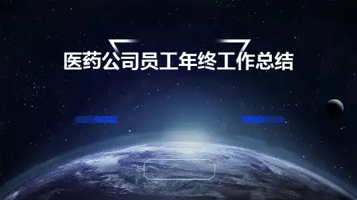 医药公司员工年终工作总结PPT