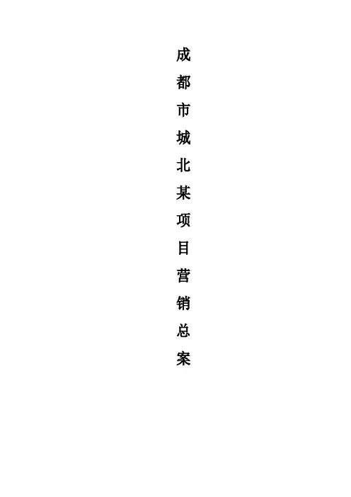 成都城北某项目营销总案