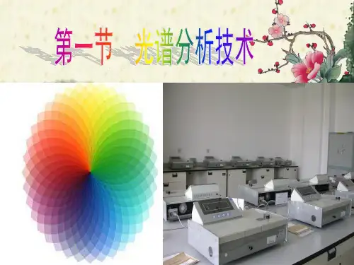 第三章第一节光谱分析技术讲解
