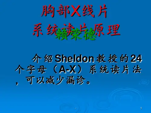 胸片讲解ppt课件