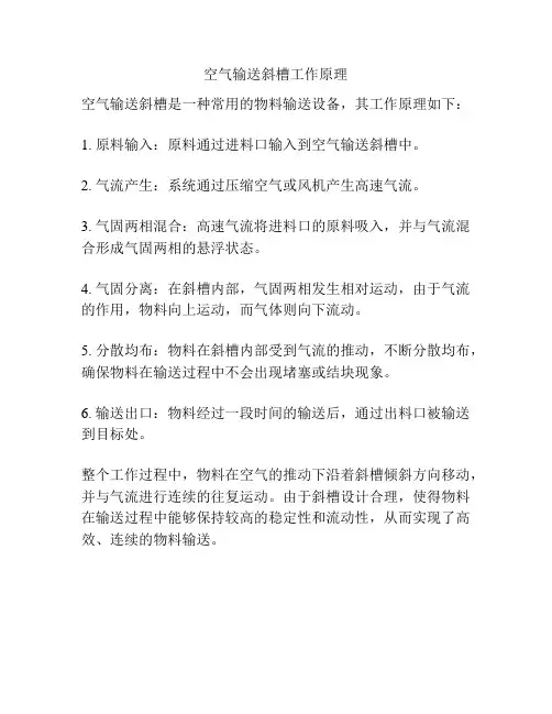 空气输送斜槽工作原理
