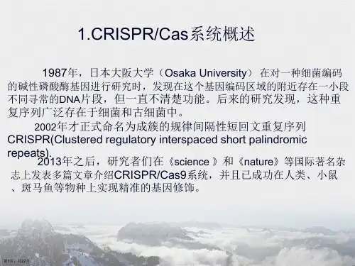 CRISPRCas 基因编辑技术简介