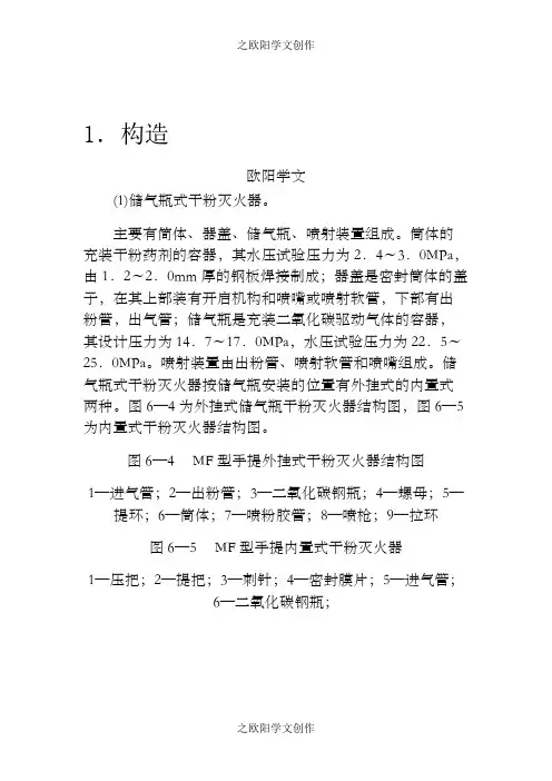 灭火器结构示意图