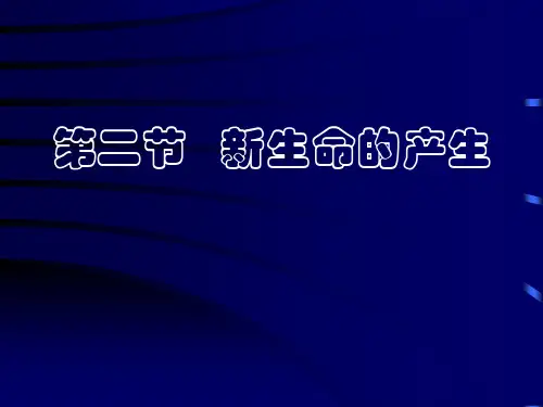 新生命的诞生[下学期](2)PPT课件(初中科学)