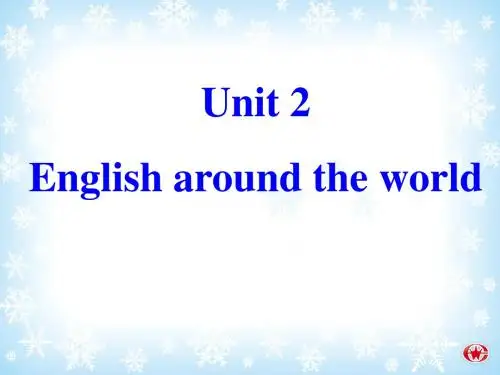 人教版英语必修一Unit 2 Warming up and Reading