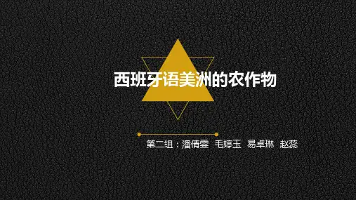 西班牙语美洲的农作物ppt课件