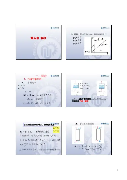 化工原理(华理)-吸收- [考研大题]