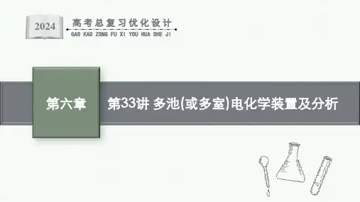 2024届高考一轮复习化学课件：多池(或多室)电化学装置及分析