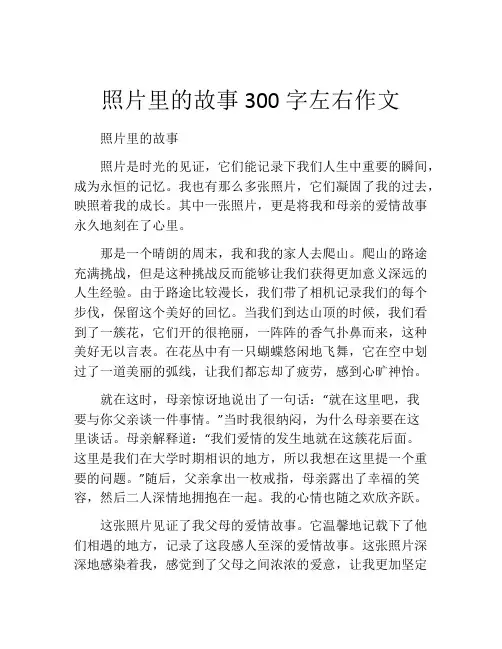 照片里的故事300字左右作文