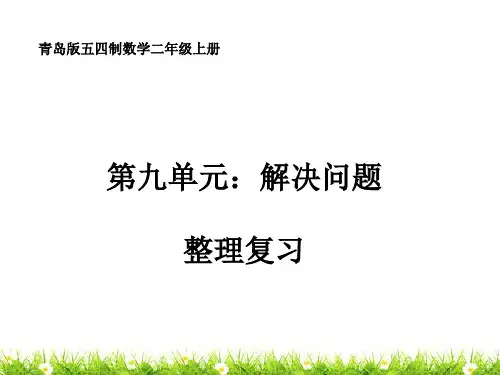 二年级数学《解决问题》复习
