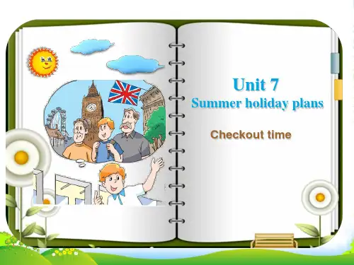 牛津英语译林版六下Unit7 Summer Holiday plans第四课时优质课课件