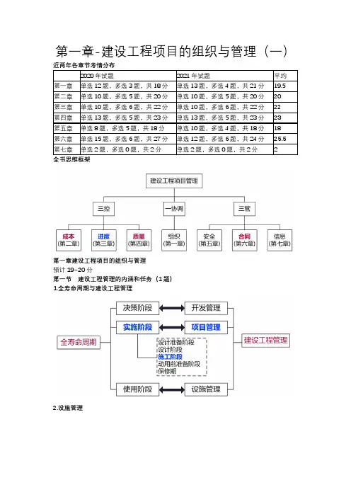 2023年一级建造师工程项目管理讲义