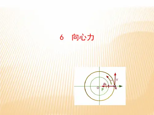新人教版高中物理必修二：5.6 向心力 课件(共25张PPT)