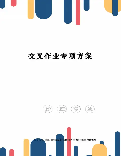 交叉作业专项方案精编版