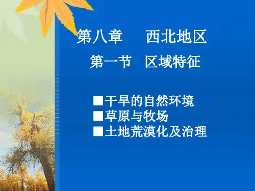 商务星球版西北地区区域特征 ppt课件