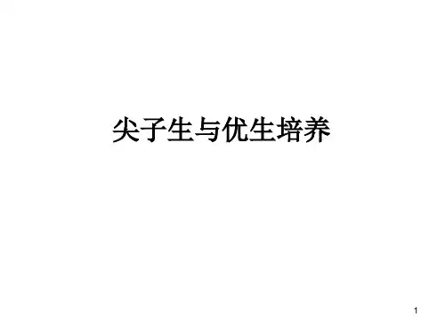 尖子生与优生培养ppt课件