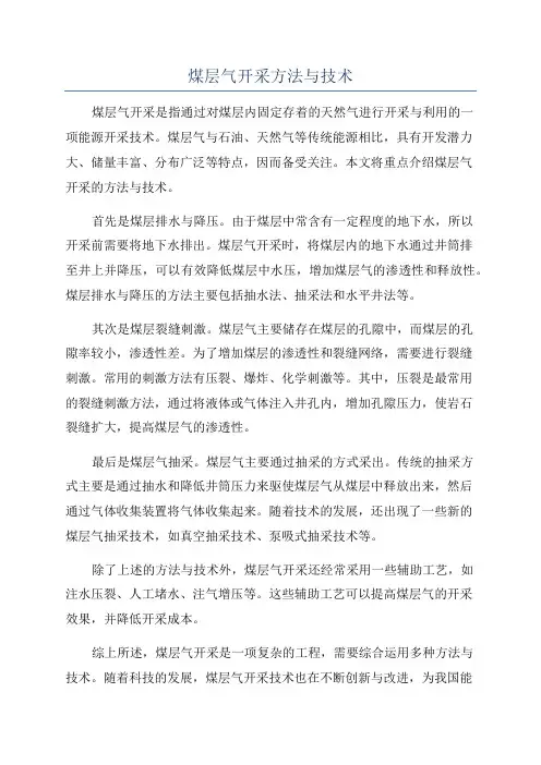 煤层气开采方法与技术 2