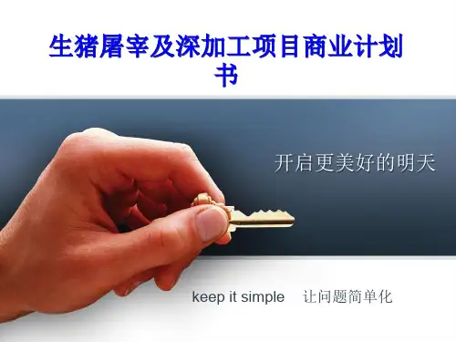 生猪屠宰及深加工项目商业计划书PPT资料11页