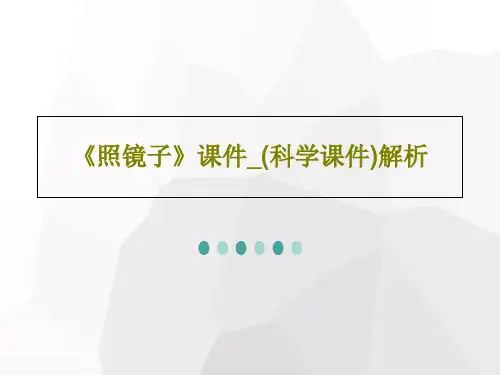 《照镜子》课件_(科学课件)解析32页PPT