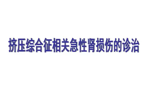 挤压综合征相关急性肾损伤