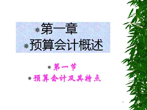 预算会计学培训教材183页PPT