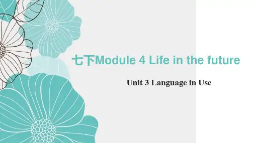 Module+4+Unit3++课件+2023-2024学年外研版英语七年级下册